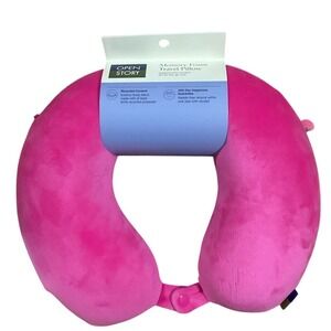 Pink Memory Foam Travel Pillow‎